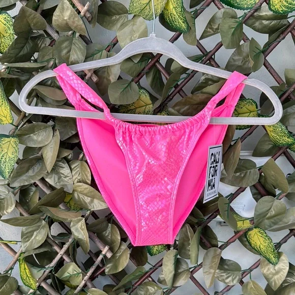 Shimmer Print Bikini Bottoms - Picture 2 of 7